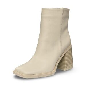 Sam Edelman Cream Block Heel Boots